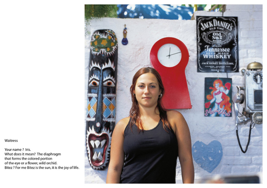 A book project about Bodrum Town - C type Prints with interview subtitles 80 x 100 cm