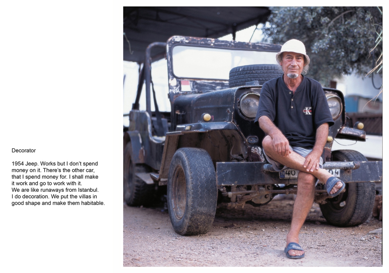 A book project about Bodrum Town - C type Prints with interview subtitles 80 x 100 cm