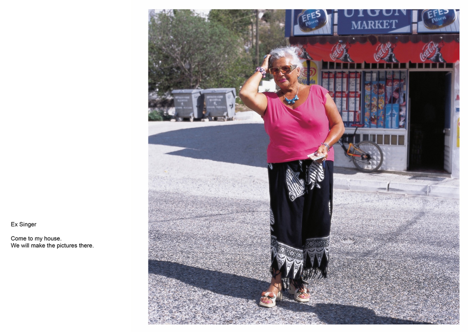 A book project about Bodrum Town - C type Prints with interview subtitles 80 x 100 cm