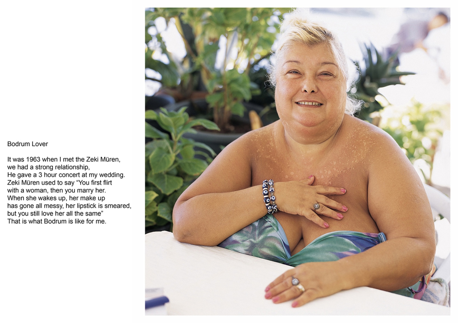 A book project about Bodrum Town - C type Prints with interview subtitles 80 x 100 cm