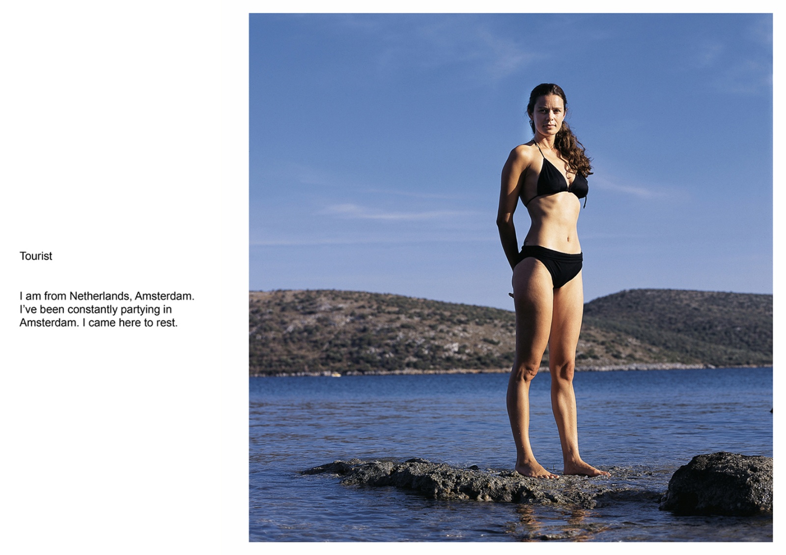 A book project about Bodrum Town - C type Prints with interview subtitles 80 x 100 cm