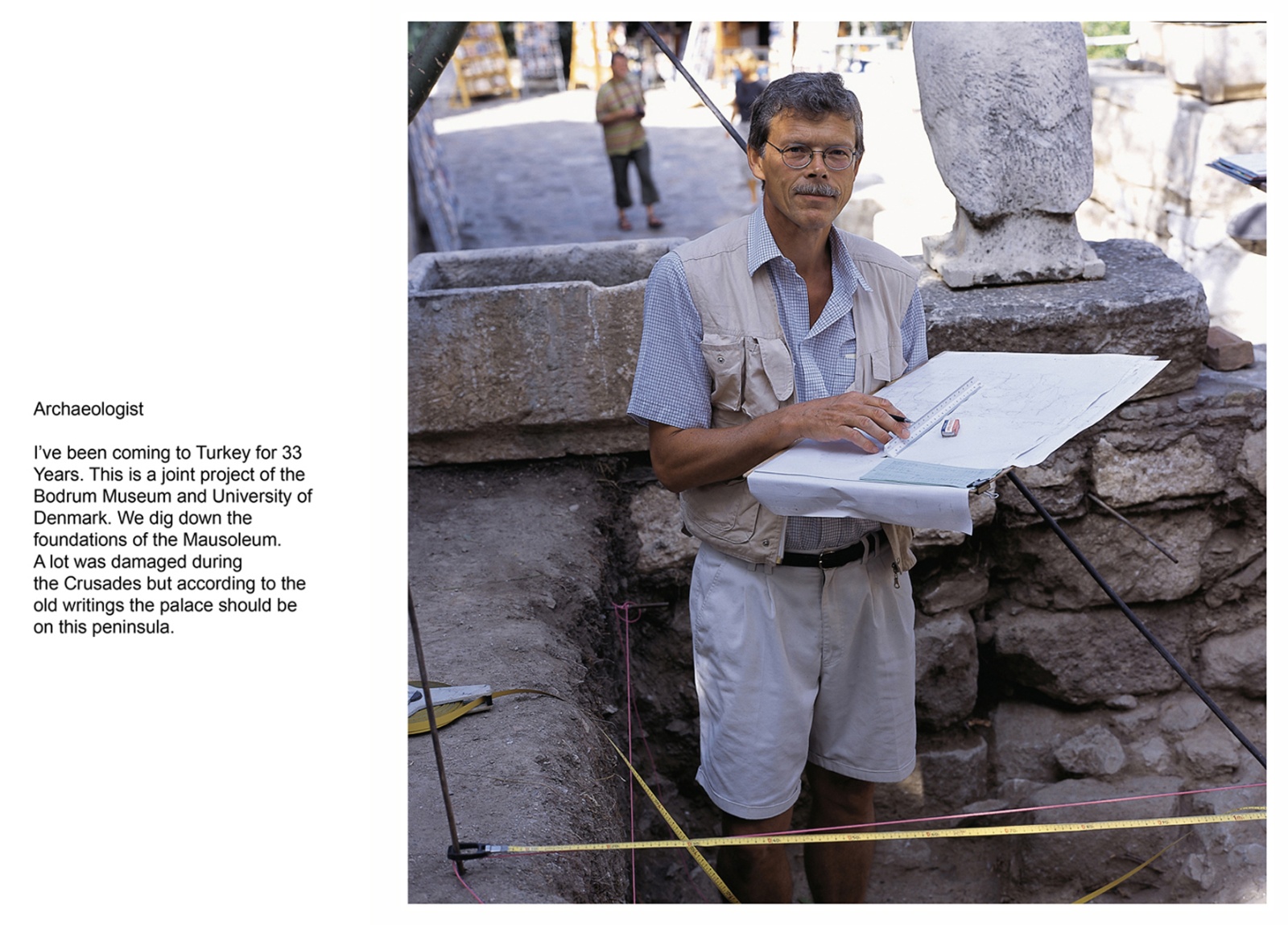 A book project about Bodrum Town - C type Prints with interview subtitles 80 x 100 cm