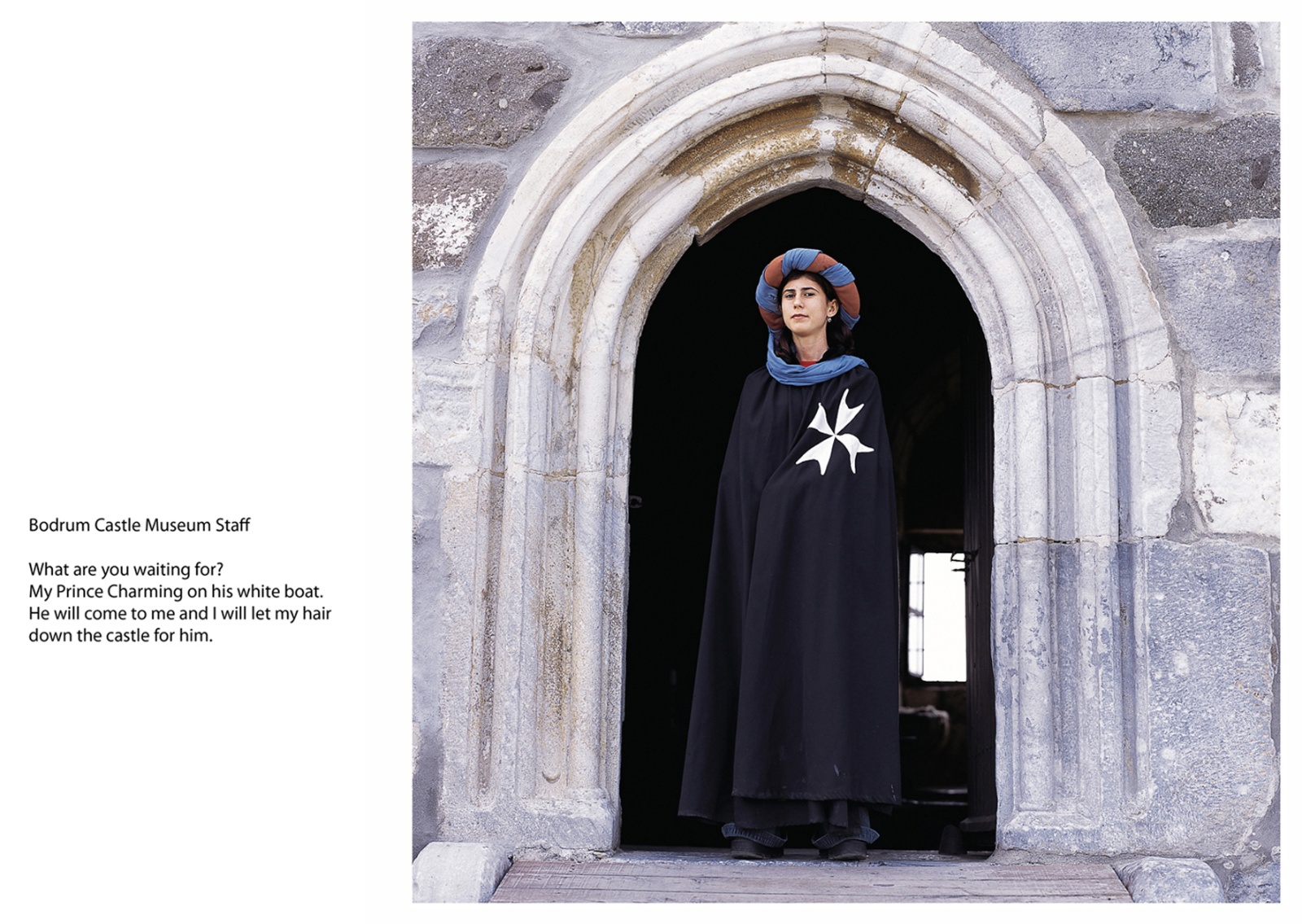 A book project about Bodrum Town - C type Prints with interview subtitles 80 x 100 cm