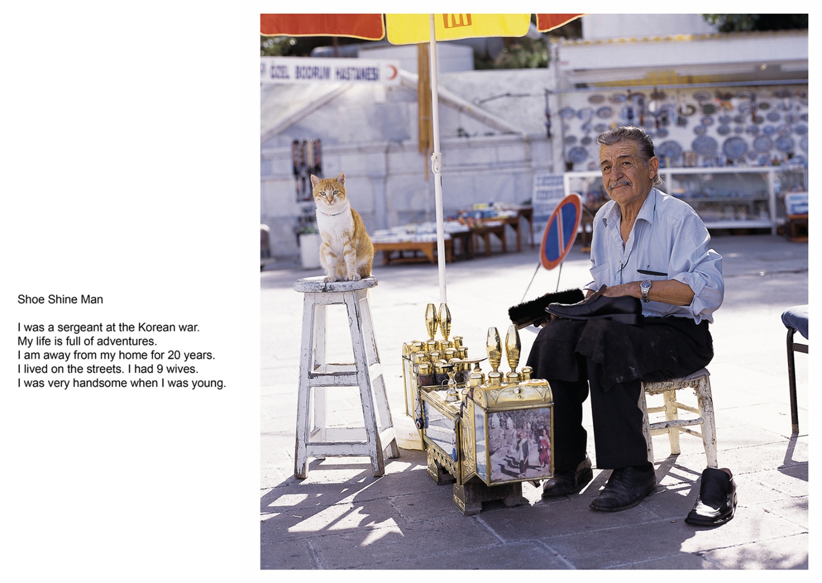 A book project about Bodrum Town - C type Prints with interview subtitles 80 x 100 cm