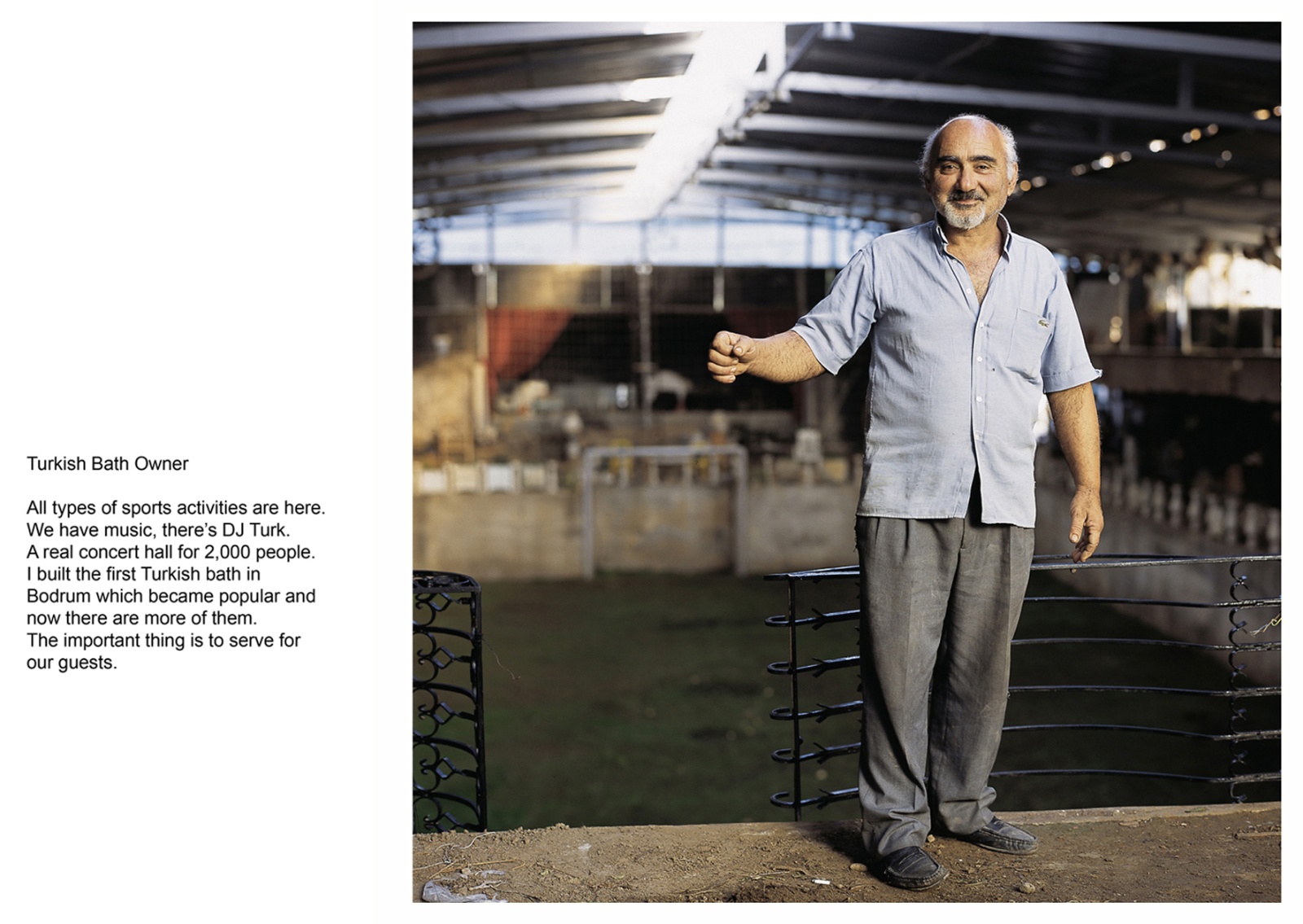 A book project about Bodrum Town - C type Prints with interview subtitles 80 x 100 cm