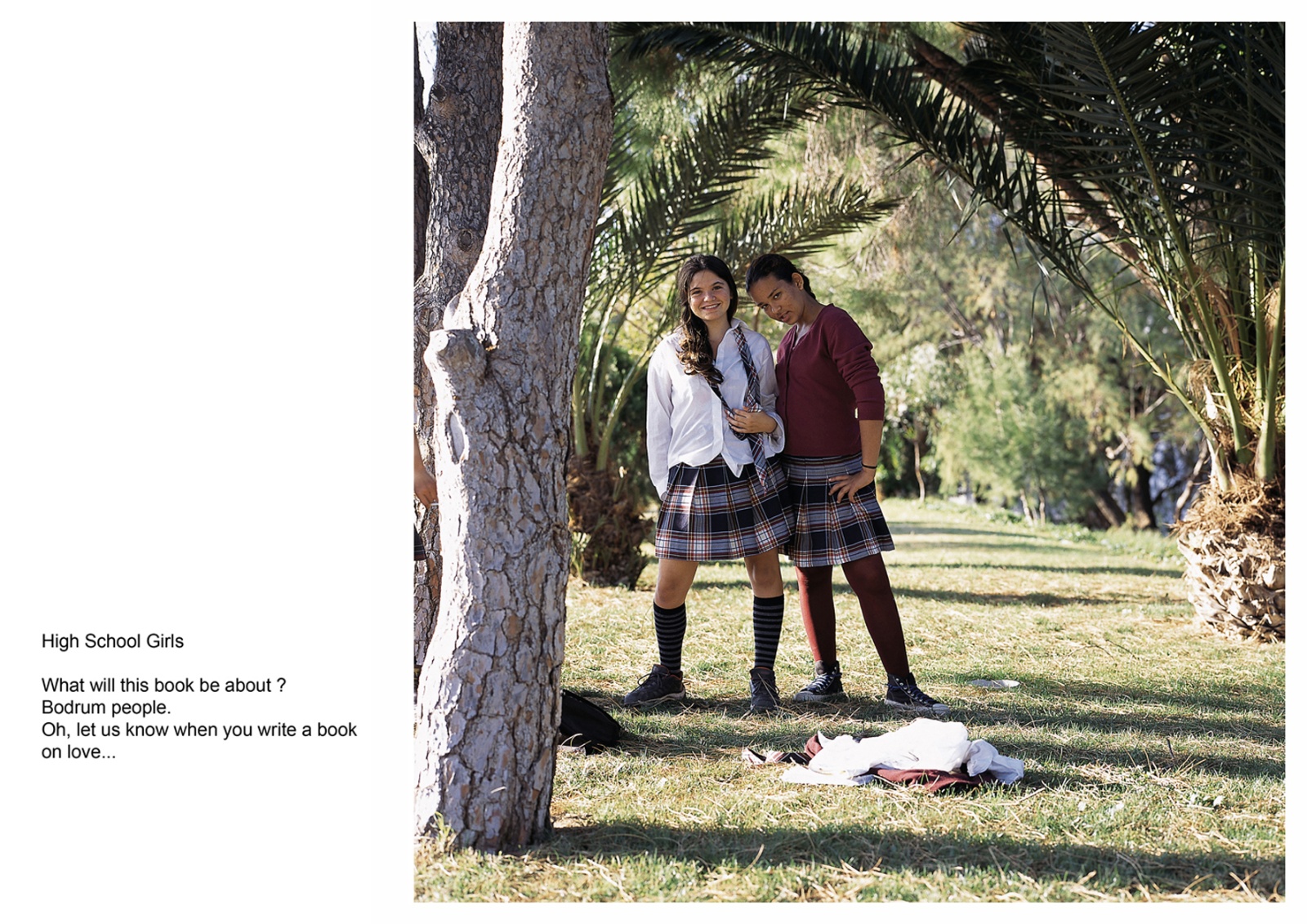 A book project about Bodrum Town - C type Prints with interview subtitles 80 x 100 cm