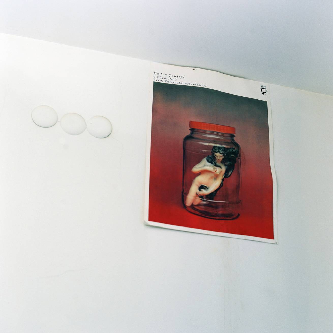 A book project of Interviews with Women - Pigment Prints with interview subtitles 80 x 100 cm