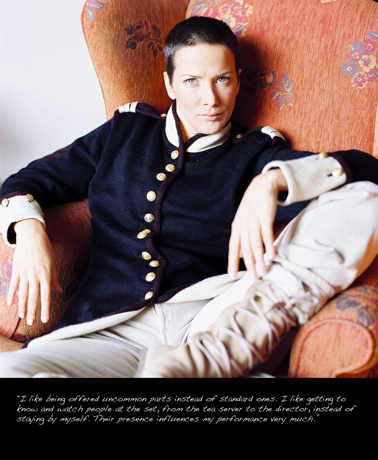 A book project of Interviews with Women - Pigment Prints with interview subtitles 80 x 100 cm