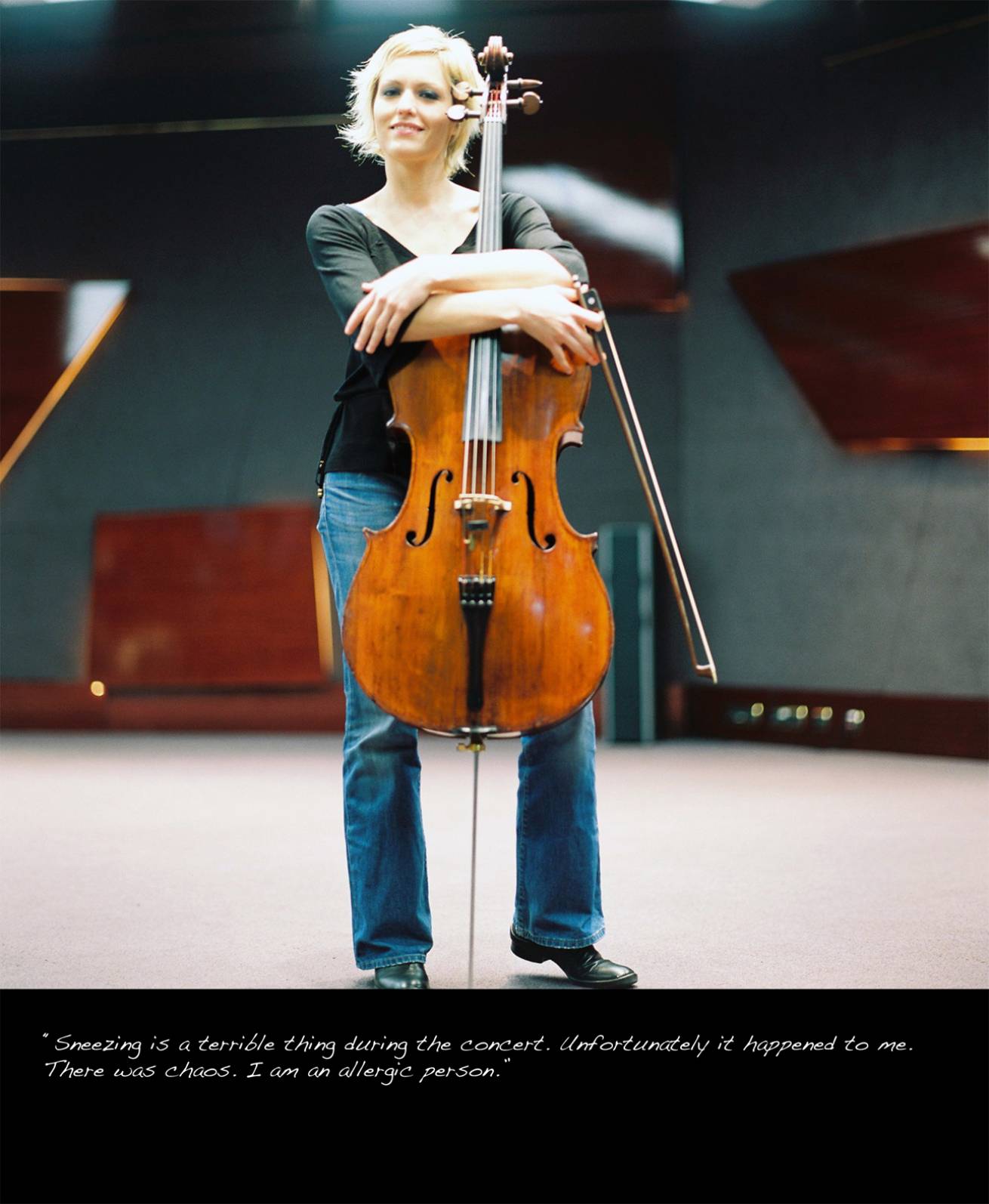 A book project of Interviews with Women - Pigment Prints with interview subtitles 80 x 100 cm