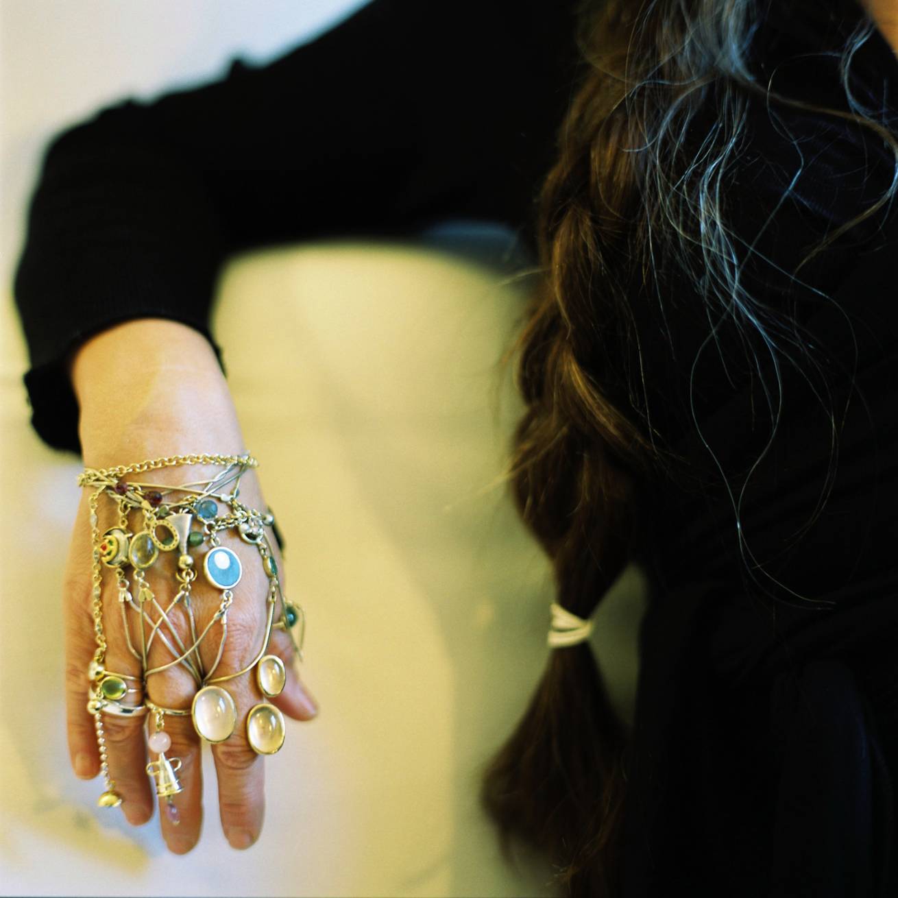 A book project of Interviews with Women - Pigment Prints with interview subtitles 80 x 100 cm