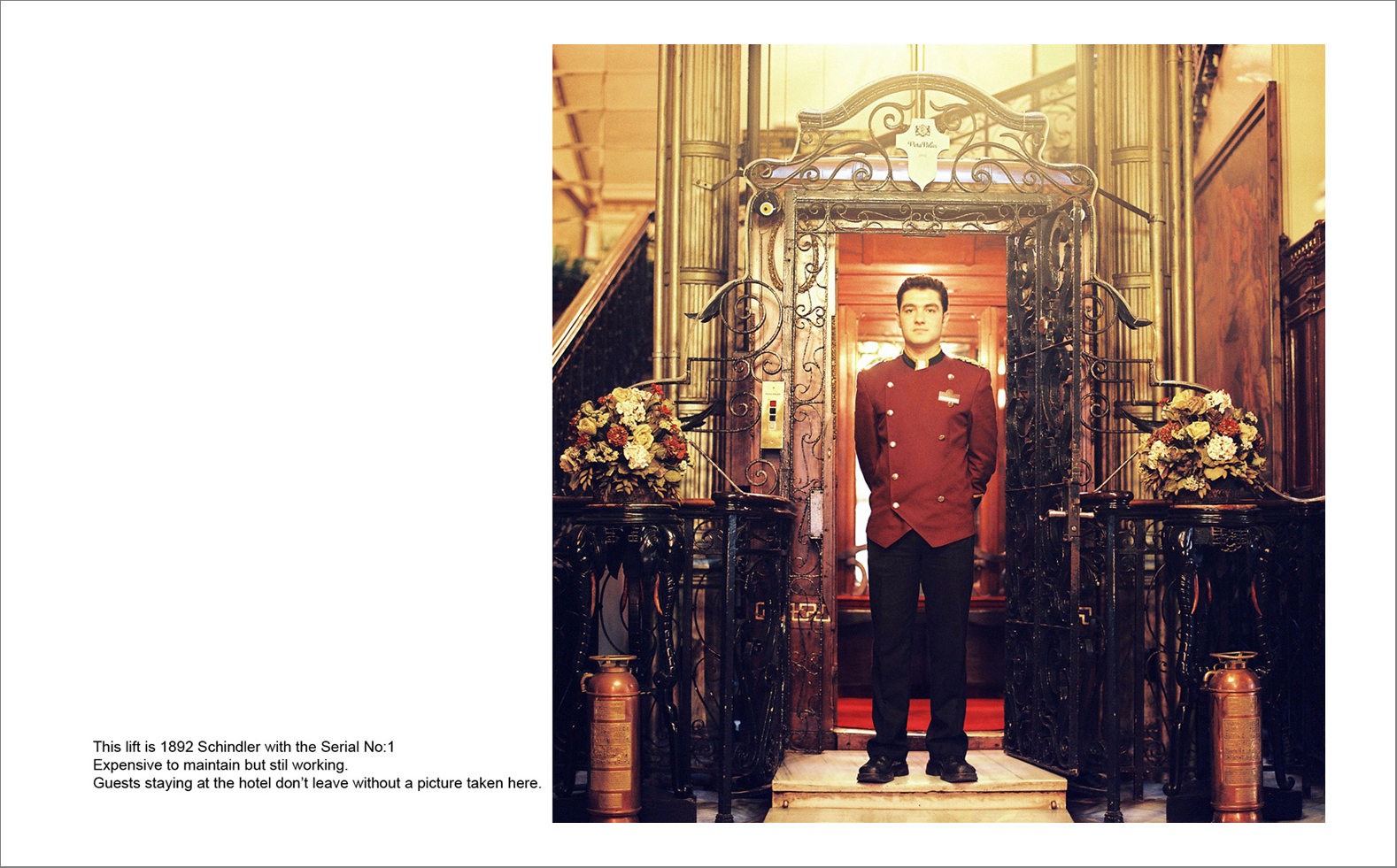 Photographs with the interview subtitles in Pera (Beyoglu) in Istanbul 80 x 100 cm