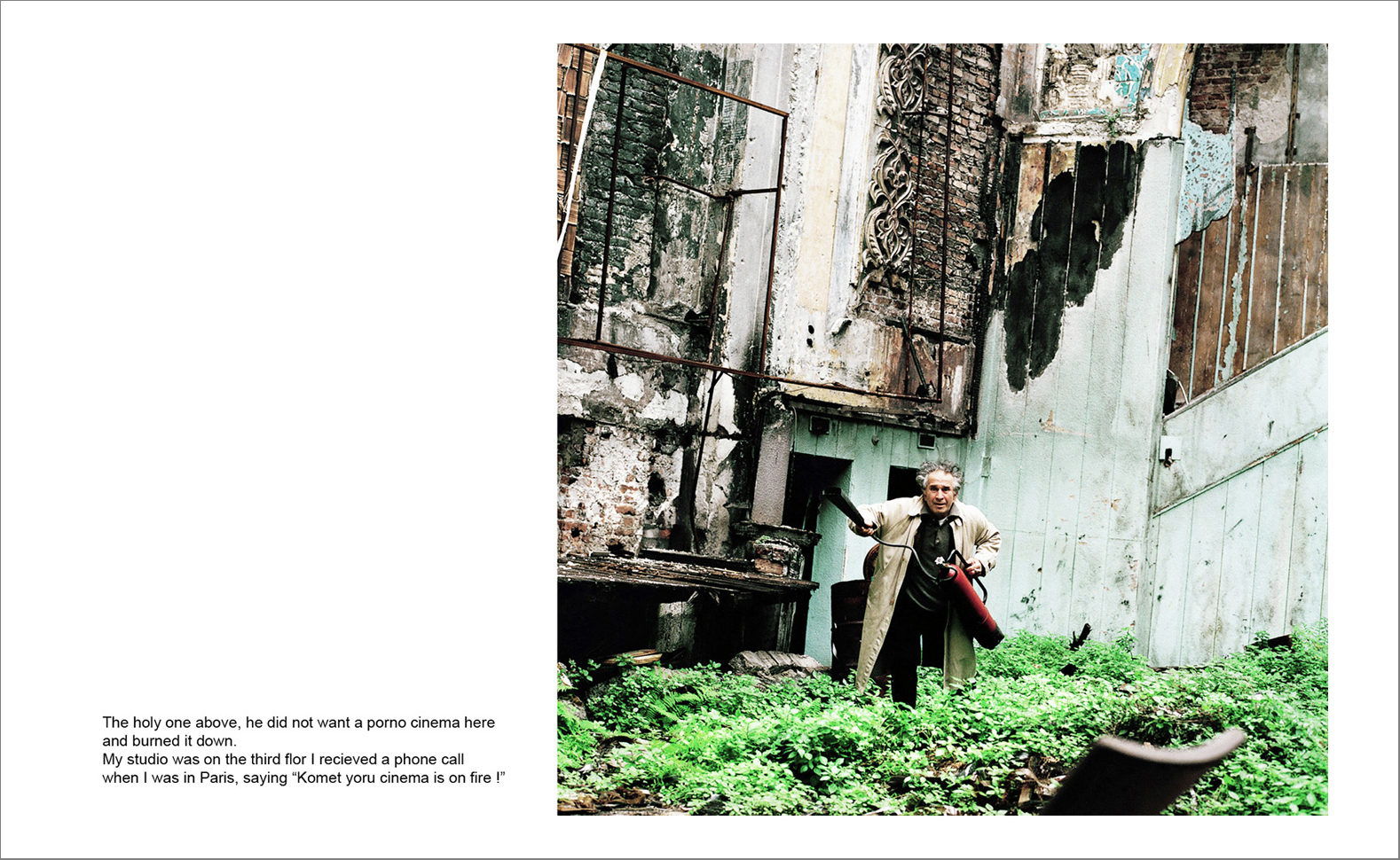 Photographs with the interview subtitles in Pera (Beyoglu) in Istanbul 80 x 100 cm